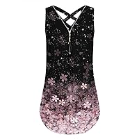 Tank Top for Women Kawaii Graphic Sleeveless V Neck Tops Funny Fishing Casual Blouses for Women Fashion 2022