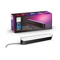 Smart Play Light Bar Base Kit, Black - White & Color Ambiance LED Color-Changing Light - 1 Pack - Requires Bridge - Control with App - Works with Alexa, Google Assistant and Apple HomeKit