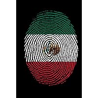 Mexican Flag Fingerprint Notebook: Mexican Flag Themed Notebook. 6x9 Blank Lined Paged Journal For Writing Down Those Daily Tasks, Mexico Flag Diary, ... Notebook, Mexican Fingerprint Flag Notepad,
