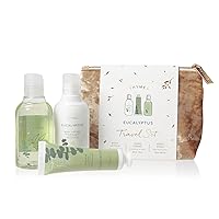 Thymes Travel Set and Beauty Bag - Contains Body Wash, Body Lotion & Hand Cream - Eucalyptus