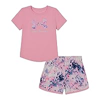 Under Armour baby-girls Outdoor Set, Coordinating Top & Bottom, Pants Or Shorts, Durable Stretch and Comfortable2 Piece Set