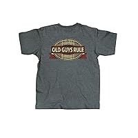 OLD GUYS RULE Men's Graphic T-Shirt, Vintage Goods Aged to Perfection - Father's Day, Birthday Gift - Funny Novelty Dad Tee