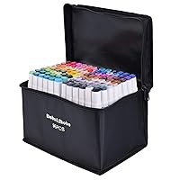 Dabo&Shobo 96 Color Dual Tip Alcohol Art Markers for Kids and Adults - Fine & Chisel Tips for Sketching and Coloring