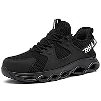 LARNMERN Steel Toe Shoes for Men Women Lightwight Comfortable Snkeakers Breathable Indestructible Work Shoes