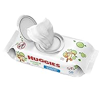Baby Wipes, Huggies Natural Care Refreshing Baby Diaper Wipes, Hypoallergenic, Scented, 1 Flip-Top Pack (56 Wipes Total)