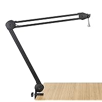 Deluxe Desk-Mounted Broadcast Microphone Boom Stand for Podcasts & Recording (GFWMICBCBM2000)
