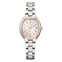 Citizen XC Basic Collection Eco Drive Radio Watch Happy Flight ES9364-57W Women's Pink Gold Ladies Silver, multicolor (pink / gold), Bracelet Type