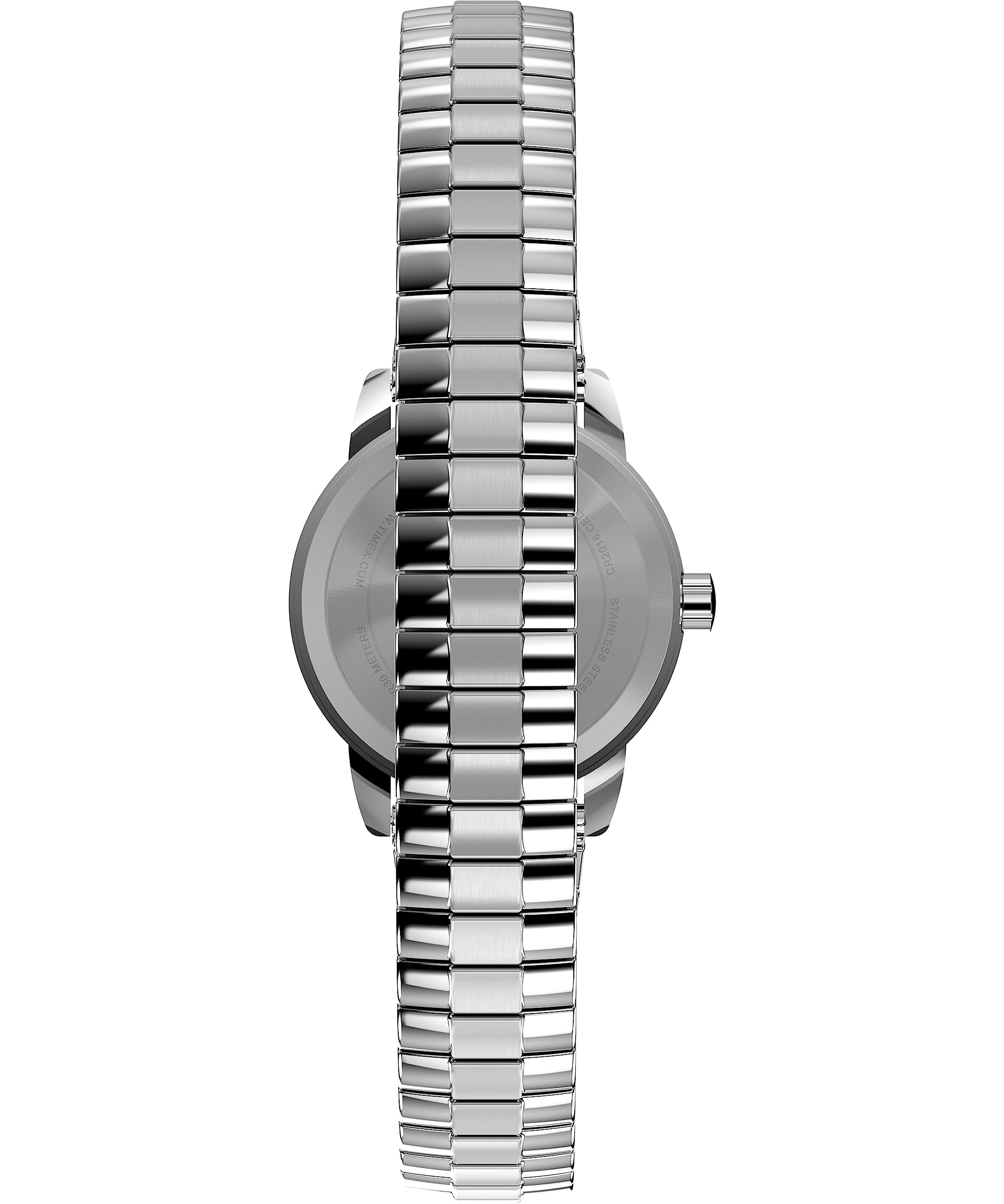 Timex Women's Easy Reader Classic 25mm Watch - Silver-Tone Expansion Band White Dial Silver-Tone Case