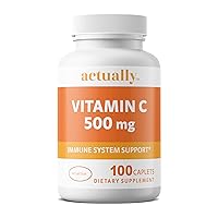 Vitamin C 500mg Caplets -Immune System Support for Adults for 100 Day Supply, 100 Count