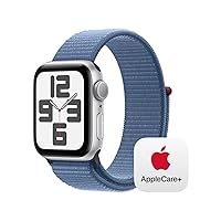 Apple Watch SE GPS 40mm Silver Aluminum Case with Winter Blue Sport Loop with AppleCare+ (2 Years)