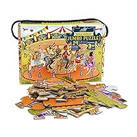 Upbounders- Joyful Carousel - 24 Piece Beginner Puzzles Toddler Kids Age 3-5, Preschool Puzzle with African American-Diverse Children at Play