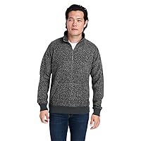 Unisex Aspen Fleece Quarter-Zip Sweatshirt - CHARCOAL SPECK - 3XL