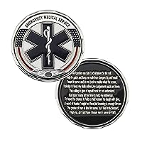 Star of Life Commemorative Challenge Coin Metal Silver Emergency Medical Team Medical Staff Commemorative Coin