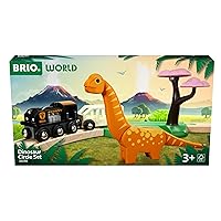BRIO World – 36098 Dinosaur Circle Set | Toy Train for Kids Aged 3 Years Up