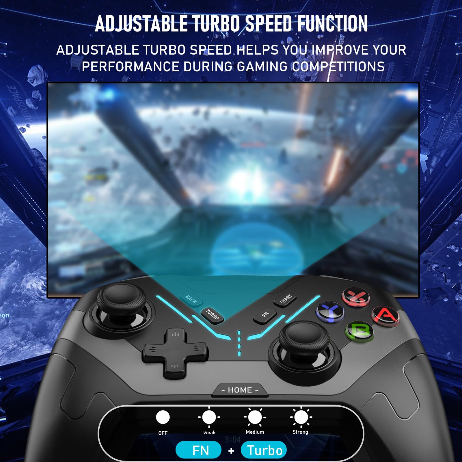 Wireless Controller for Switch/Lite/OLED, Diswoe Controller with a Mouse Touch Feeling on Back Buttons, Pro Controller with Wake-up,Programmable, Turbo Function