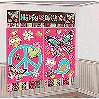 Amscan Scene Setters® Wall Decorating Kit | Hippie Chick Collection | Birthday