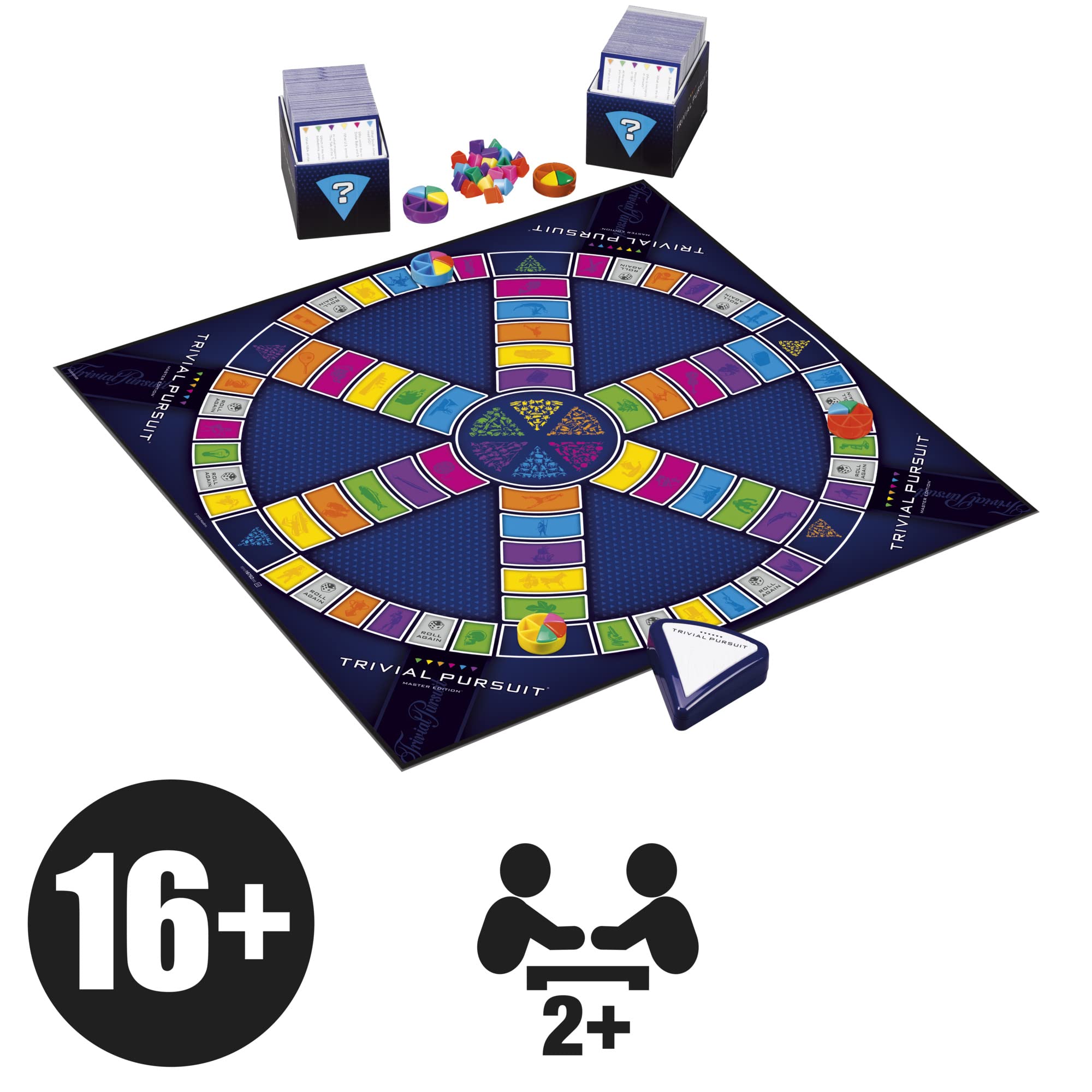 Hasbro Gaming Trivial Pursuit Master Edition Trivia Board Game,2+ players, for Adults and Teens Ages 16 and Up(Amazon Exclusive)