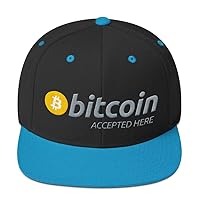Bitcoin Accepted Here Hat (Embroidered Wool Blend Cap) BTC HODL Crypto Invest