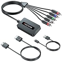 Male Component to HDMI Converter Cable with HDMI and Component Cables for DVD/STB with Female Component Output to Display on HDTVs, 1080P YPbPr to HDMI Converter, Component in HDMI Out Adapter… Male Component to HDMI Converter Cable with HDMI and Component Cables for DVD/STB with Female Component Output to Display on HDTVs, 1080P YPbPr to HDMI Converter, Component in HDMI Out Adapter…