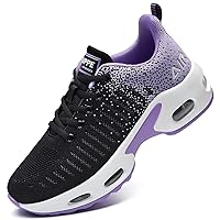 Womens Fashion Lightweight Air Sports Walking Sneakers Breathable Gym Jogging Running Tennis Shoes US 5.5-11 B(M)…