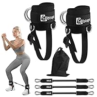 Booty Ankle Resistance Bands with Cuffs,Ankle Bands for Working Out,Butt Glutes Workout Equipment,Adjustable Comfort fit Neoprene,Leg Resistance Bands for Women & Men Fitness Equipment