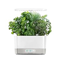AeroGarden Harvest with Gourmet Herb Seed Pod Kit - Hydroponic Indoor Garden, White