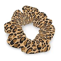 Leopard Cheetah Wild Cat Spots Pattern Hair Ties for Women Girls Cute Hair Elastics Bands Ponytail Holder Hair Rope Hair Accessories