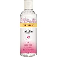 Burt's Bees Micellar Facial Cleansing Water with Rose Water, 8 Oz (Package May Vary)