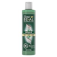 Dove RE+AL Bio-Mimetic Care Shampoo For Damaged Hair Repair Coconut + Vegan Keratin Sulfate-Free Coconut Shampoo 10oz
