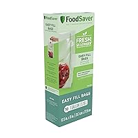 FoodSaver Easy Fill 1-Gallon Vacuum Sealer Bags | Commercial Grade and Reusable | 10 Count