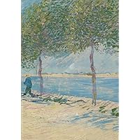 Ruled Notebook – Langs de Seine: Vincent van Gogh 1887 Art Painting | A Book with Lines for Use as a Journal, Diary, or to Take Notes
