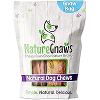 Nature Gnaws Premium Dog Chew Variety Pack - Tripe Twists, Beef Jerky and Bully Sticks for Dogs - Long Lasting Dog Chew Treats - Rawhide Free Dental Bones (18 Count)