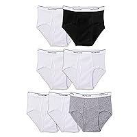 Fruit of the Loom Boys' Tag Free Cotton Briefs (Assorted Colors)