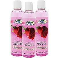 Agua De Rosas 8 Oz. Rose Water Facial Toner 3-PACK