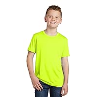 Sport-Tek Youth PosiCharge Competitor Cotton Touch Tee S Neon Yellow