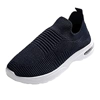 Women's Sneakers Walking Shoes - Sock Sneakers Slip on Mesh Platform Air Cushion Athletic Shoes Work