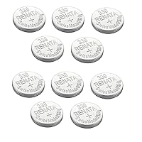 Renata 339 SR614SW Batteries - 1.55V Silver Oxide 339 Watch Battery (10 Count)