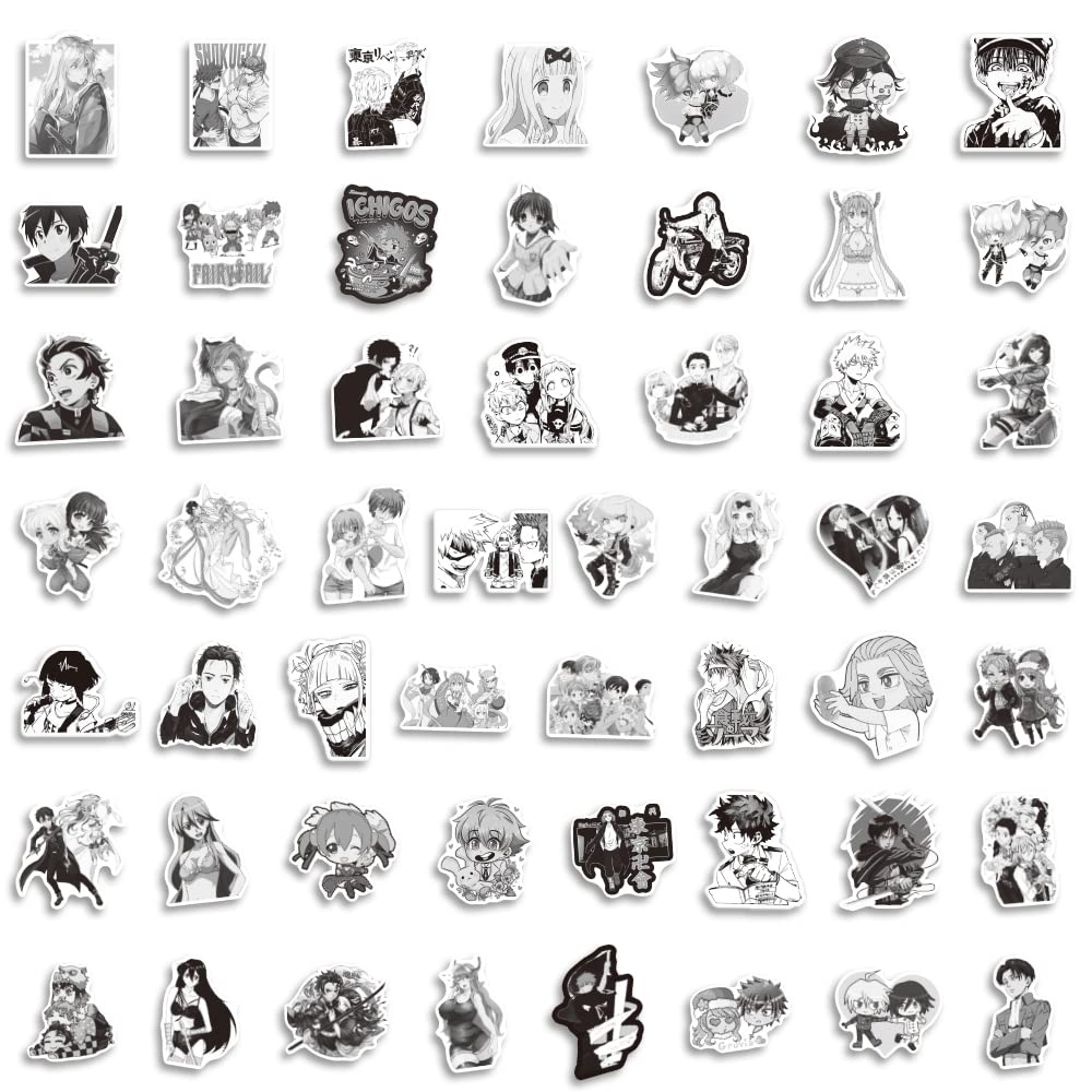 Mua 200Pcs Anime Mixed Stickers, Manga Black White Stickers, Vinyl Waterproof  Stickers Pack, Classic Anime Stickers for Laptop Water Bottle Phone Case  Decals for Kids Teens Adults trên Amazon Mỹ chính hãng