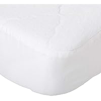Babydoll Bedding Fitted Waterproof Bassinet Mattress Protector, 13X29, White