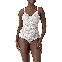 Women's Lace 'N Smooth Firm-Control Lace Body Shaper with Built-In Underwire Bra