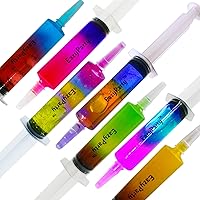 Jello Party shoot Syringes with 5 Extra Caps, 50 Pack Reusable 2oz Party Syringe,and Cleaning Brush, Great for Holiday Parties