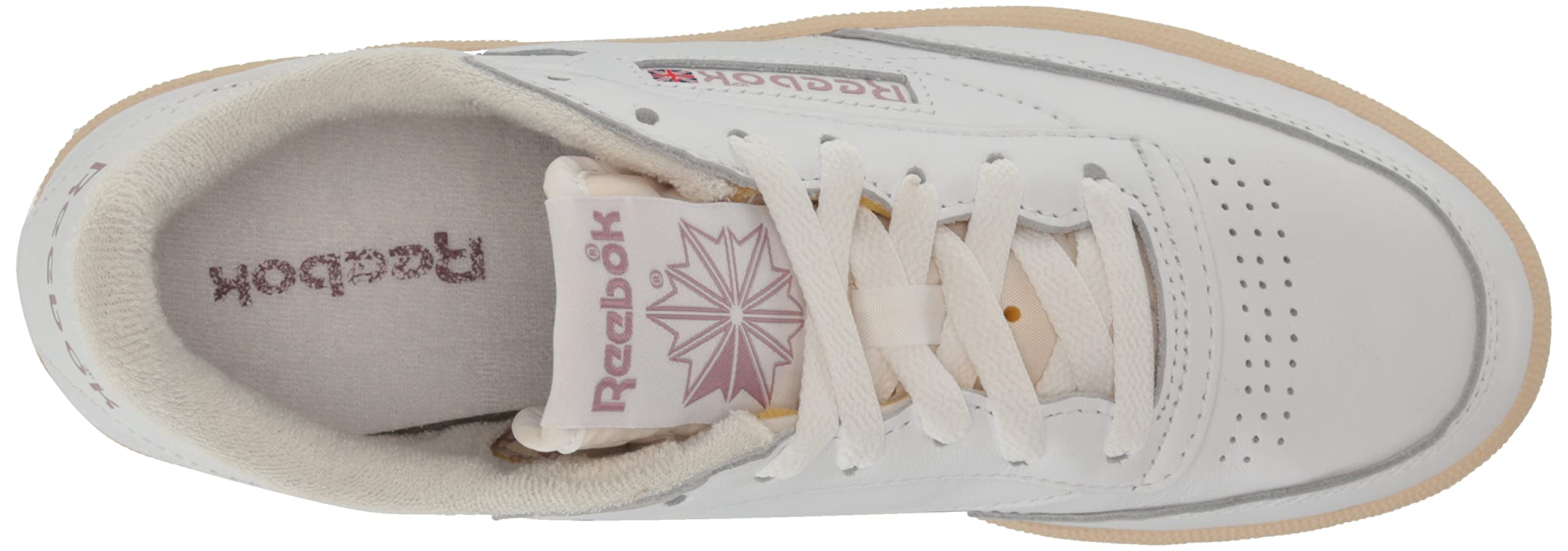Reebok Women's Club C 85 Vintage Sneaker, White/Chalk/Infused Lilac, 6