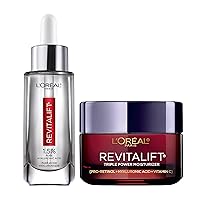 Revitalift 1.5% Pure Hyaluronic Acid Face Serum + Triple Power Anti-Aging Face Moisturizer, 1 kit