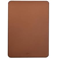 Comfyable Laptop Sleeve 13 Inch Precisely Compatible with MacBook Pro M2 2022 M1 2020-2016 & Mac Air M3 2024 M2 2022 M1 2020, Not Fit Old Versioned MBA/MBP, Faux Leather Cover Case, Brown