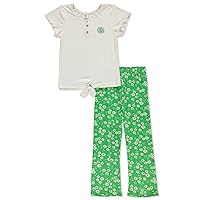 Real Love Girls' 2-Piece Hacci Pants Set Outfit