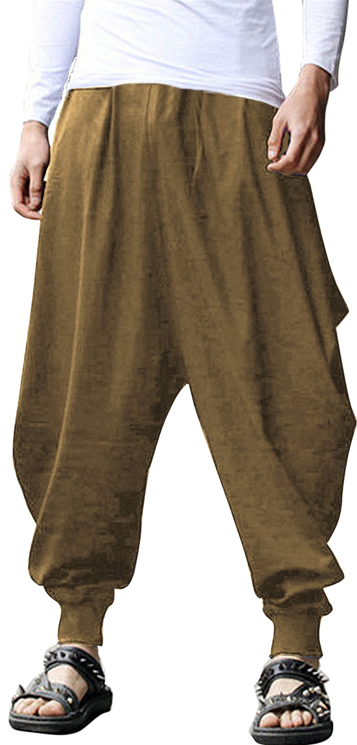 Men's Baggy Harem Pants | Linen Trousers For Men | Shantima