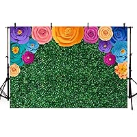 MEHOFOND 10x7ft Fiesta Theme Party Summer Green Leaves Greenery Photo Backdrop Cinco De Mayo Mexican Colorful Floral Festival Photography Background Party Decoration Event Table Banner
