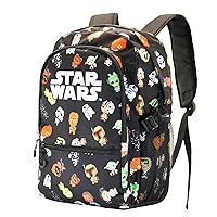 Star Wars Chibi-Fan HS Fight Backpack, Multicolour, 18 x 31 x 44 cm, Capacity 24 L, Multicolour, One Size, FAN HS Fight Backpack Chibi