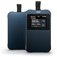 Acer Connect Enduro M3 5G Router (LTE) | Mobile WLAN Card | WiFi 6 | Dual 2.4 & 5.0 GHz | Nano & Virtual SIM | 6500 mAh Battery | USB 3.0 Type-C | MIL-STD-810H