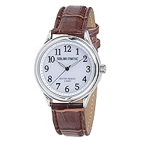Klefer SM-AM166-WTS Men's Analog Watch, Solar, Waterproof, Leather Strap, Brown, Wristwatch, Solar, Daily Waterproof, Simple